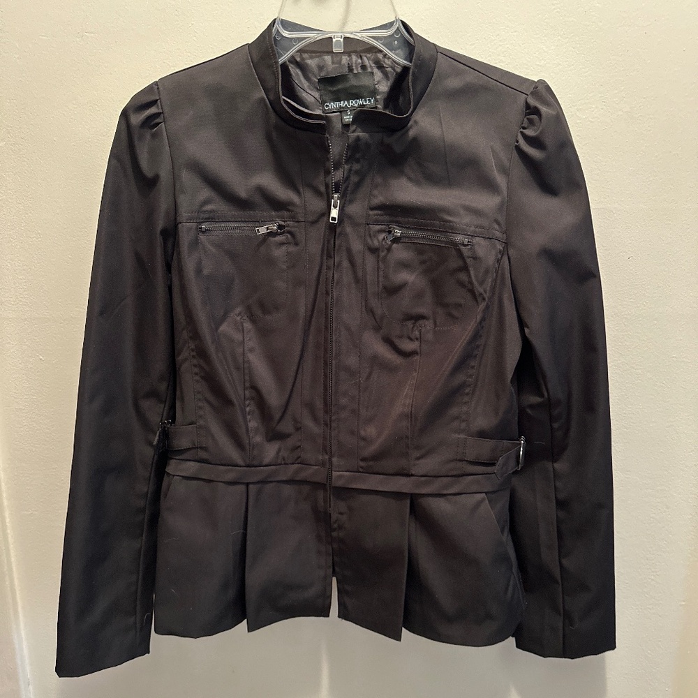 Cynthia Rowley Black size Small lightweight jacket